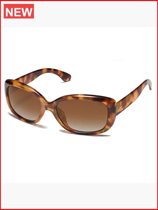 Vintage Square Sunglasses Polarized UV Protection Havana Frame